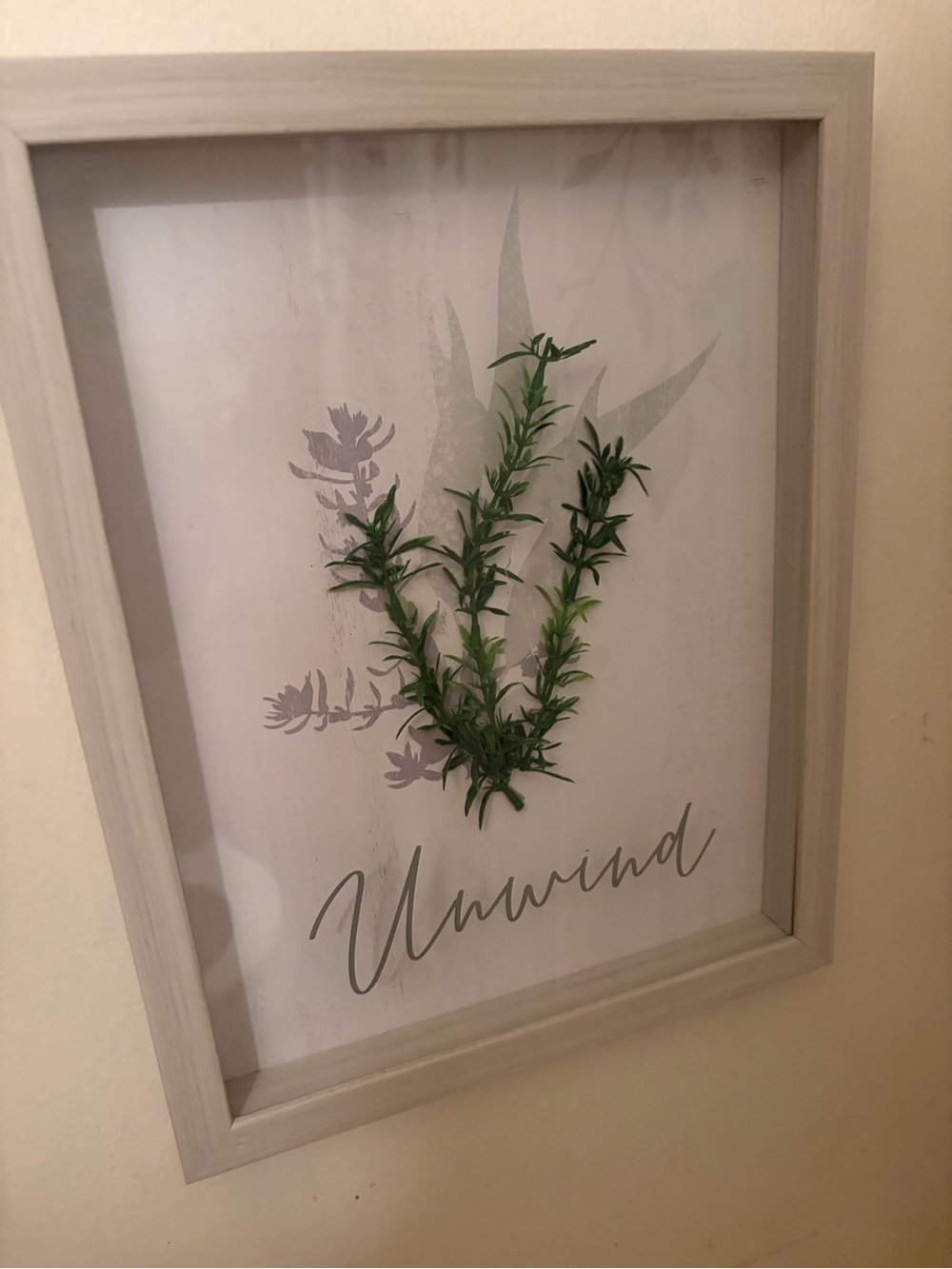 Framed Wall Art with Green Botanical Accent (set of 2)